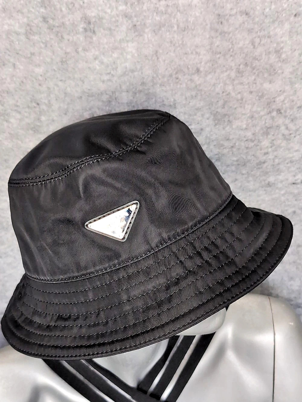 Prada Re-Nylon Bucket Hat Black Medium - Picture 4 of 15